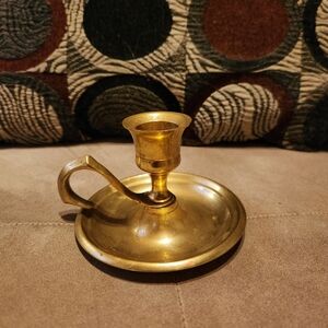 Brass Chamberstick Candle Holder
